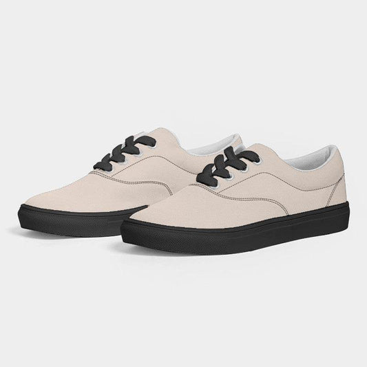 Light Neutral Orange Men's Canvas Sneakers (O-NE-LI) - Side 3