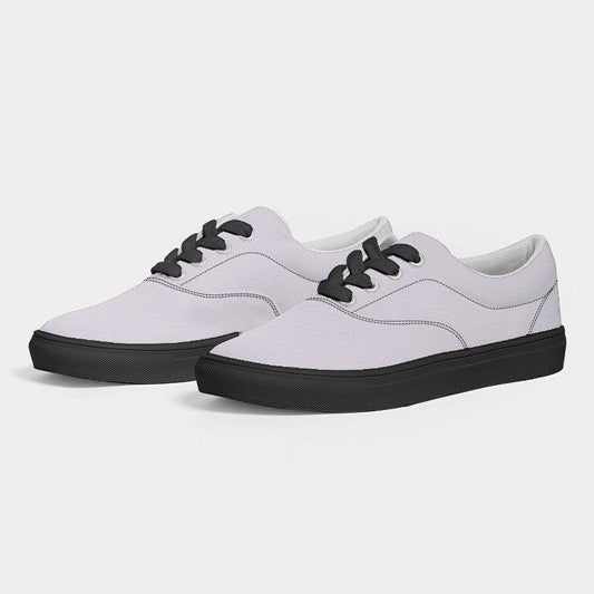 Light Neutral Purple Women's Canvas Sneakers (MPU2-NE-LI) - Side 3