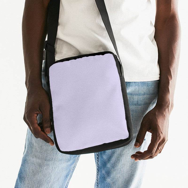 Light Purple Messenger Pouch (PU-FM-LI) - Man Front CloseUp