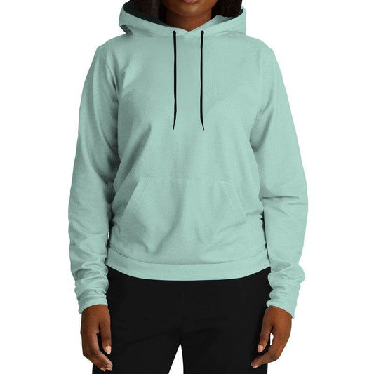 Lightened Fully-Muted Blue-Green Hoodie (BG-FM-LG) - Woman Front