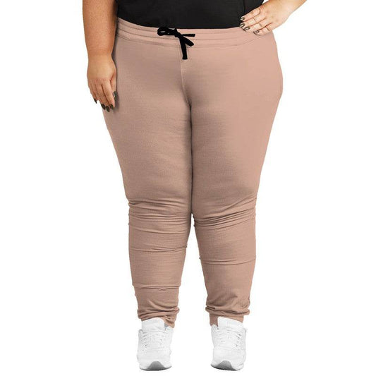 Lightened Fully-Muted Orange Joggers PLUS (OR2-FM-LG) - Woman Front PLUS