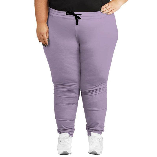 Lightened Fully-Muted Purple Joggers PLUS (MPU2-FM-LG) - Woman Front PLUS