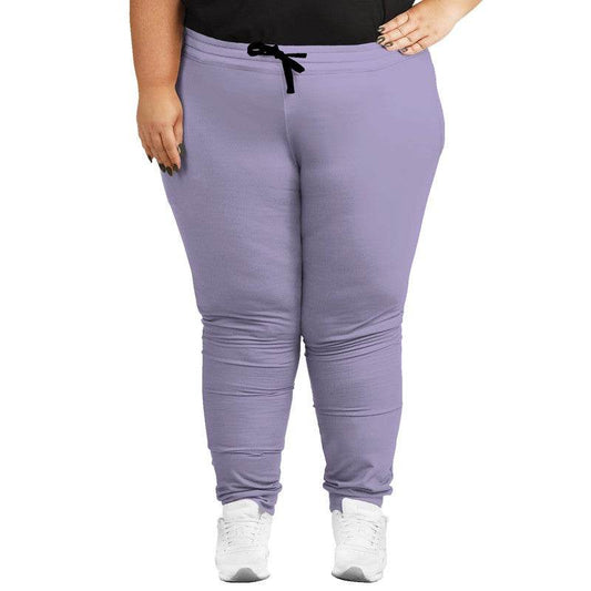 Lightened Fully-Muted Purple Joggers PLUS (PU-FM-LG) - Woman Front PLUS
