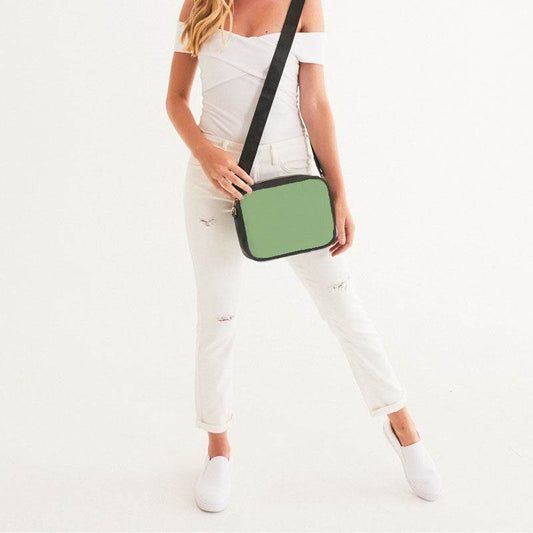Lightened Muted Lime Crossbody Bag (GL2-MU-LG) - Woman Front