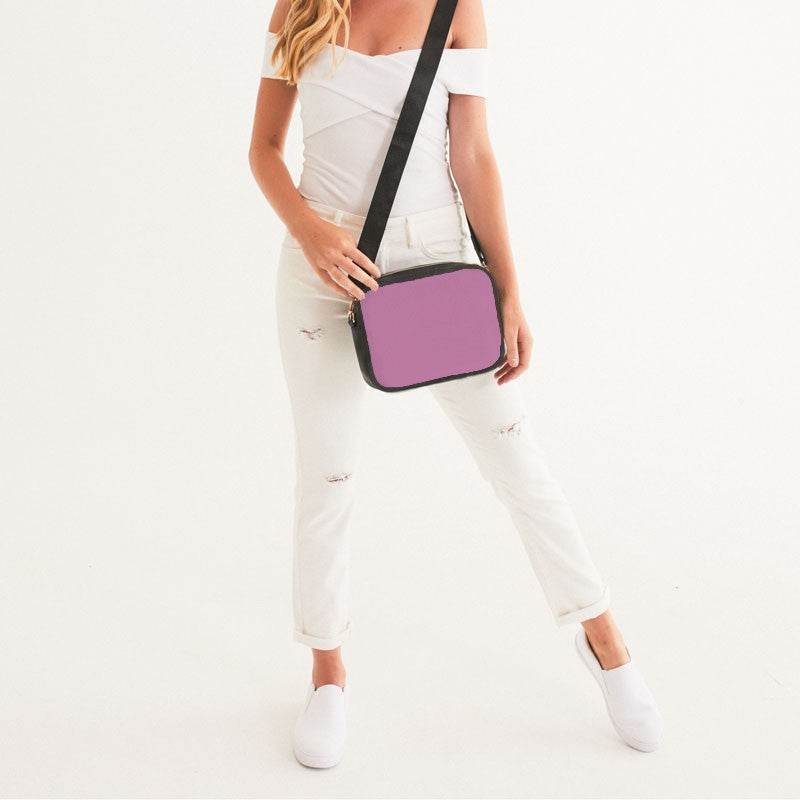 Lightened Muted Magenta Crossbody Bag (PIM2-MU-LG) - Woman Front