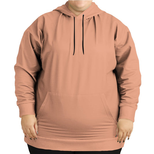 Lightened Muted Orange Hoodie PLUS (OR2-MU-LG) - Woman Front PLUS