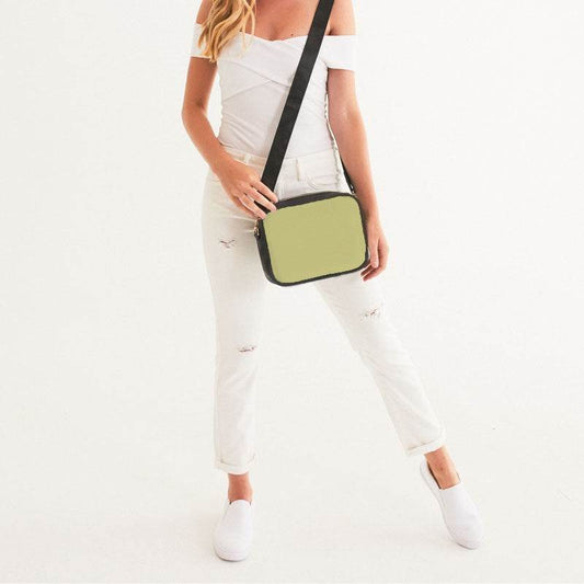 Lightened Muted Yellow Crossbody Bag (LY2-MU-LG) - Woman Front