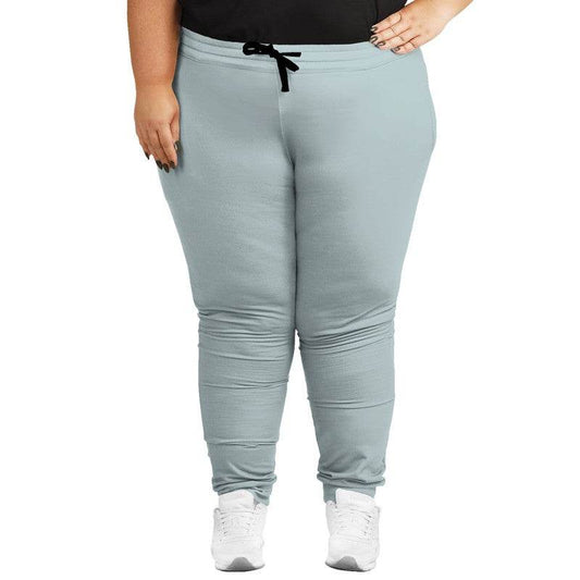 Lightened Neutral Cyan Joggers PLUS (C-NE-LG) - Woman Front PLUS