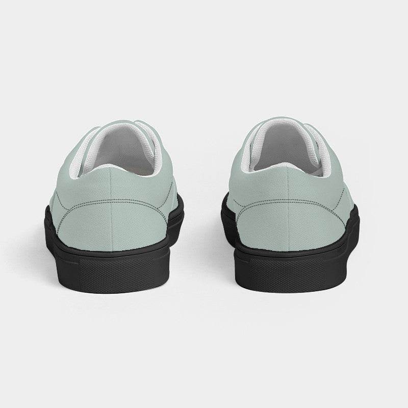Lightened Neutral Green Women's Canvas Sneakers (BGG2-NE-LG) - Back