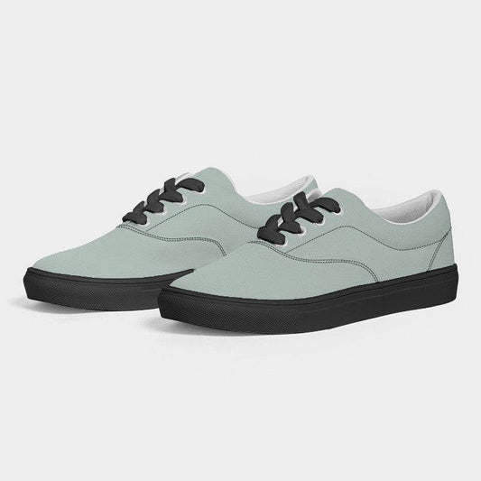 Lightened Neutral Green Women's Canvas Sneakers (BGG2-NE-LG) - Side 3