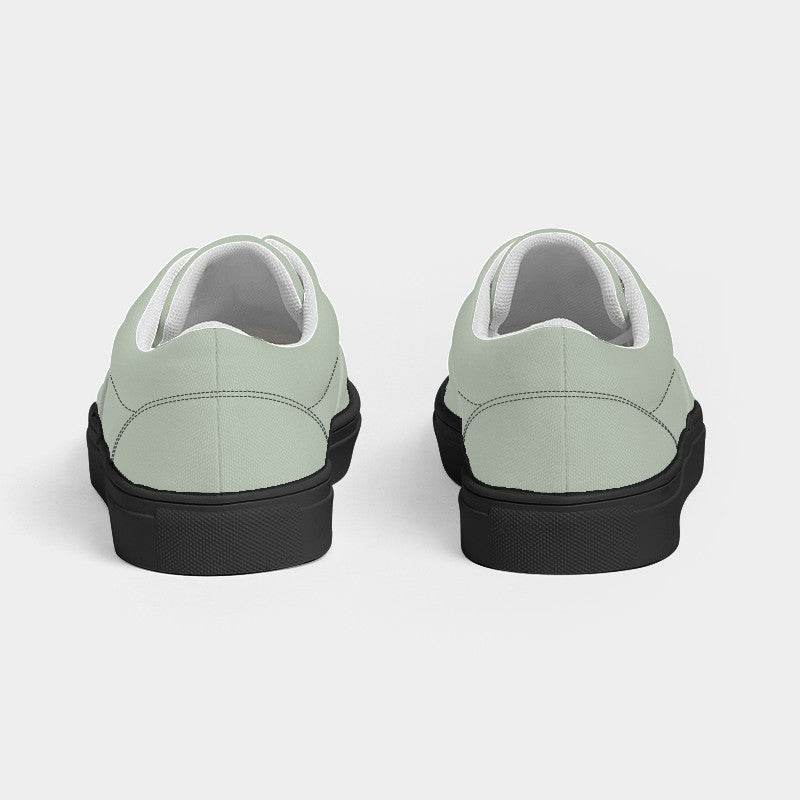Lightened Neutral Lime Women's Canvas Sneakers (GL2-NE-LG) - Back