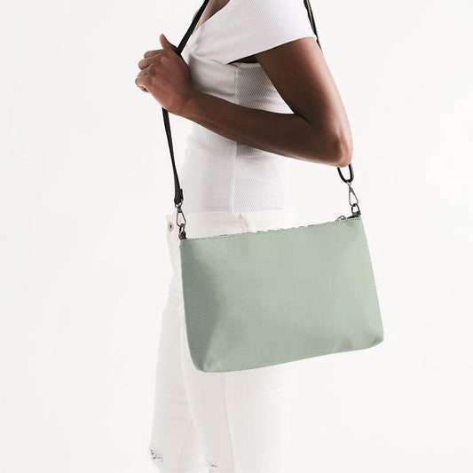 Lightened Neutral Lime Zip Pouch (GL2-NE-LG) - Side CloseUp