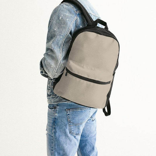 Linen Canvas Backpack (YO2-NE-LG) - Man Back CloseUp