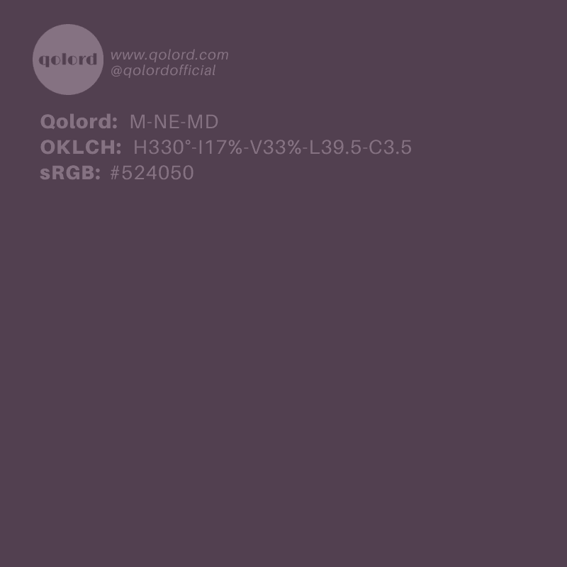 Medium-Dark Neutral Magenta | M-NE-MD