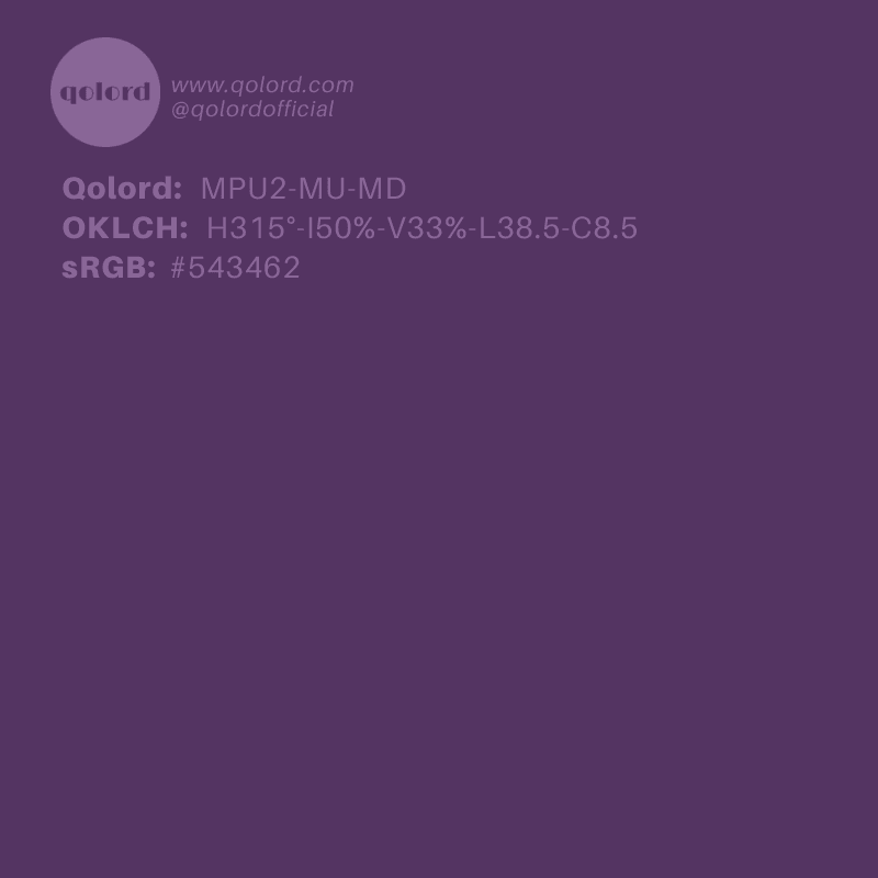 Medium-Dark Muted Purple | MPU2-MU-MD