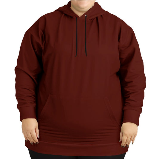 Maroon Hoodie PLUS (R-MU-DE) - Woman Front PLUS