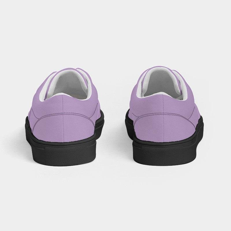 Mauve Men's Canvas Sneakers (MPU2-MU-LI) - Back