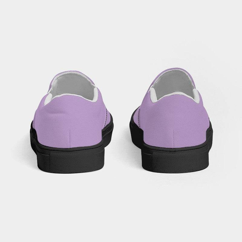 Mauve Men's Slip-On Canvas Sneakers (MPU2-MU-LI) - Back