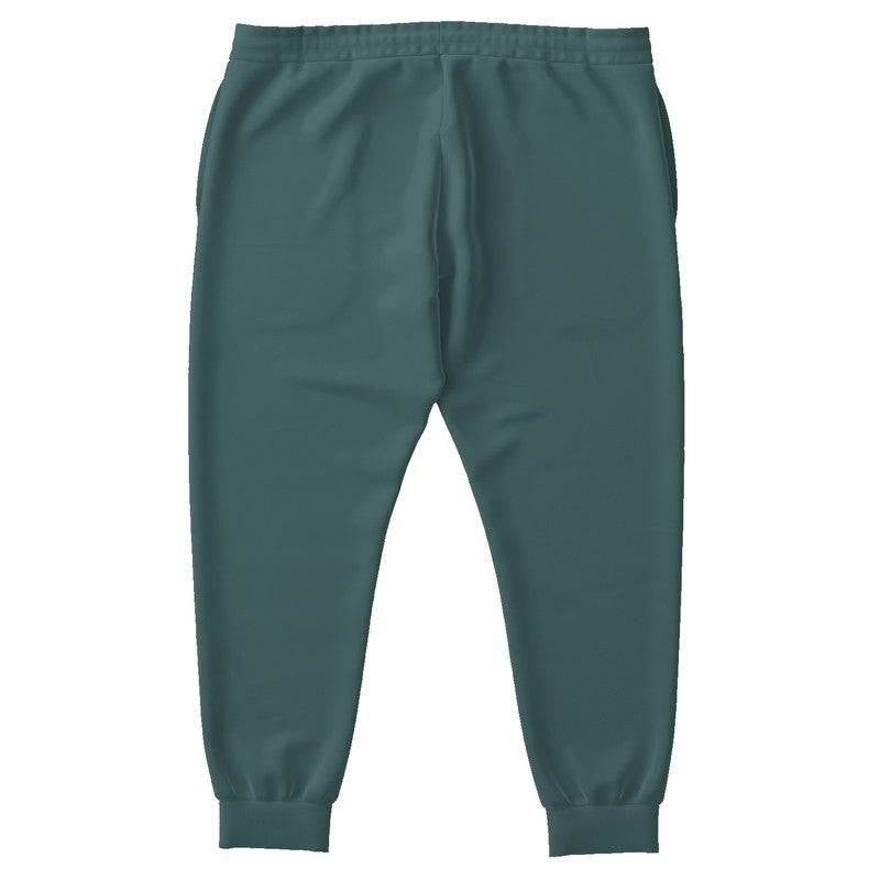 Medium-Dark Fully-Muted Blue-Green Joggers PLUS (CBG2-FM-MD) - Back PLUS