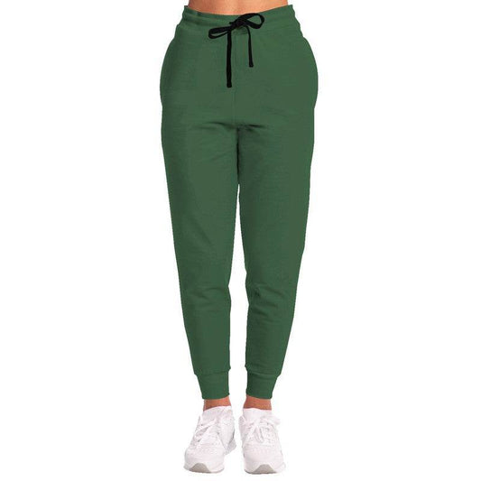 Medium-Dark Fully-Muted Green Joggers (G-FM-MD) - Woman Front