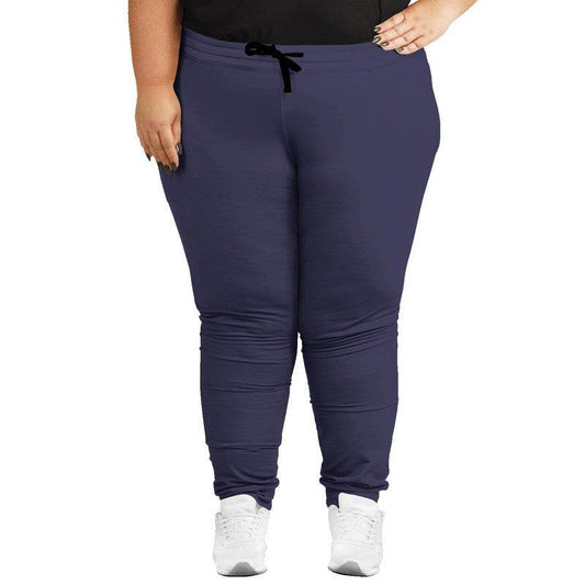 Medium-Dark Fully-Muted Indigo Joggers PLUS (PUI2-FM-MD) - Woman Front PLUS