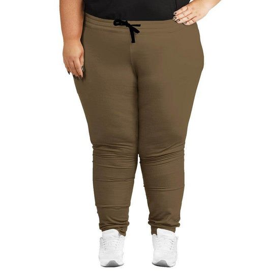 Medium-Dark Fully-Muted Orange Joggers PLUS (YO2-FM-MD) - Woman Front PLUS