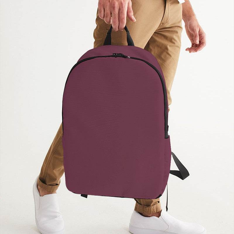 Medium-Dark Fully-Muted Pink Waterproof Backpack (PI-FM-MD) - Man Holding CloseUp