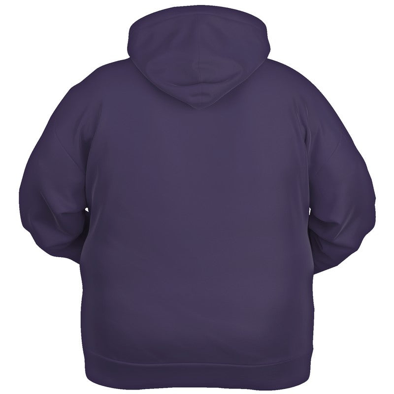 Medium-Dark Fully-Muted Purple Hoodie PLUS (PU-FM-MD) - Ghost Back PLUS