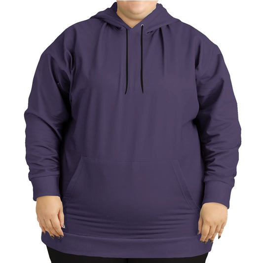 Medium-Dark Fully-Muted Purple Hoodie PLUS (PU-FM-MD) - Woman Front PLUS