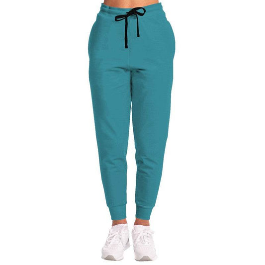 Medium-Dark Medium Cyan Joggers (C-ME-MD) - Woman Front
