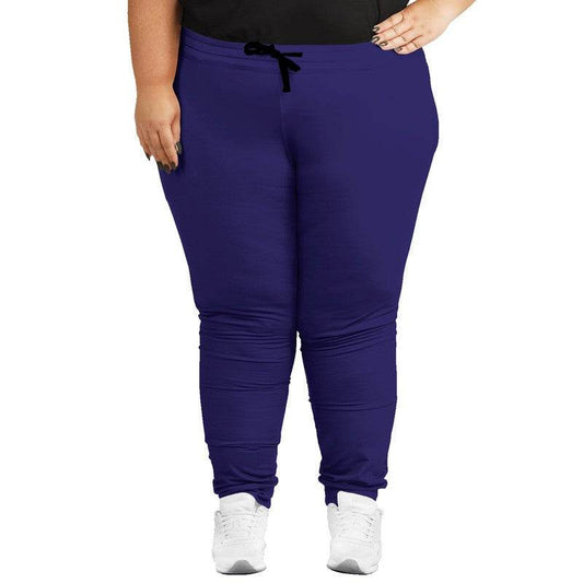 Medium-Dark Medium Indigo Joggers PLUS (PUI2-ME-MD) - Woman Front PLUS
