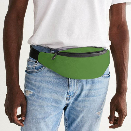 Medium-Dark Medium Lime Belt Bag (GL2-ME-MD) - Man Front CloseUp