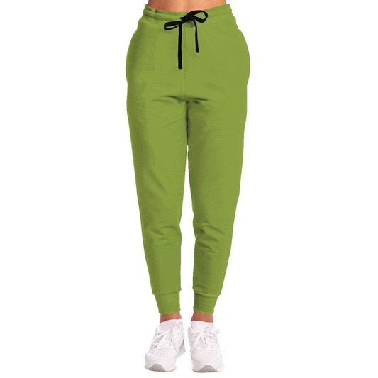 Medium-Dark Medium Lime Joggers (L-ME-MD) - Woman Front