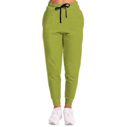 Medium-Dark Medium Lime Joggers (LY1-ME-MD) - Woman Front