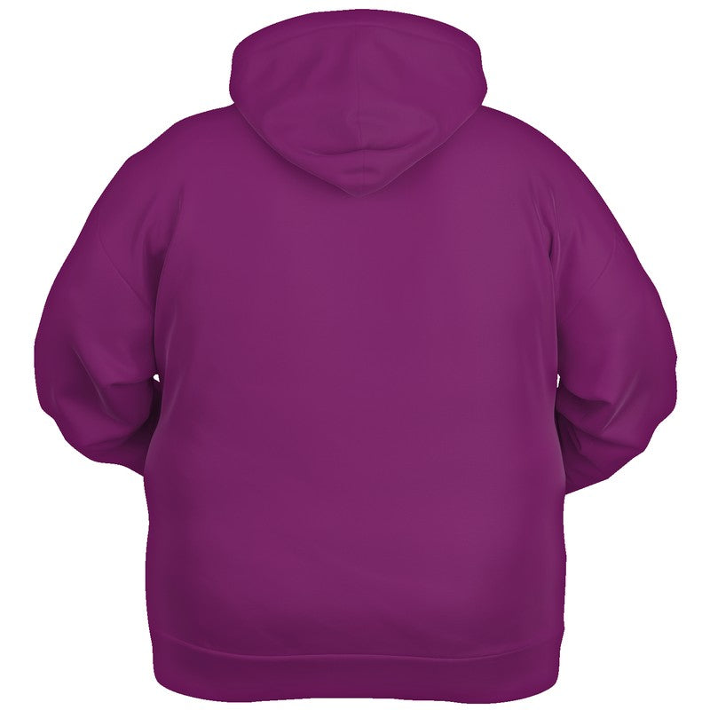 Medium-Dark Medium Magenta Hoodie PLUS (PIM3-ME-MD) - Ghost Back PLUS