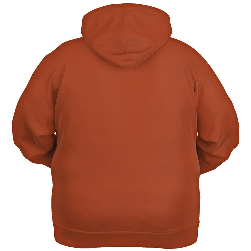 Medium-Dark Medium Orange Hoodie PLUS (OR3-ME-MD) - Ghost Back PLUS