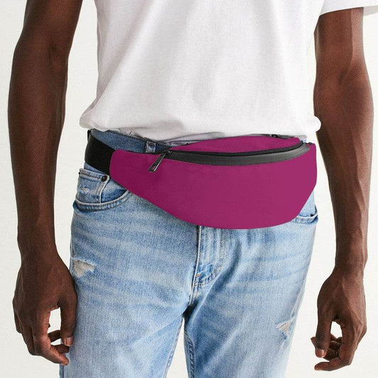 Medium-Dark Medium Pink Belt Bag (PIM1-ME-MD) - Man Front CloseUp