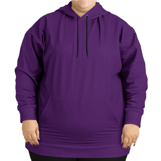 Medium-Dark Medium Purple Hoodie PLUS (MPU2-ME-MD) - Woman Front PLUS