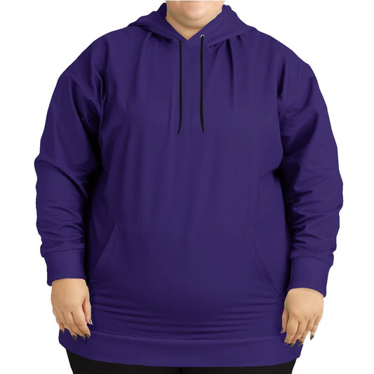 Medium-Dark Medium Purple Hoodie PLUS (PUI1-ME-MD) - Woman Front PLUS