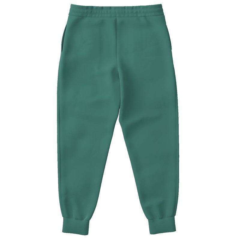 Medium-Dark Muted Blue-Green Joggers (BG-MU-MD) - Back