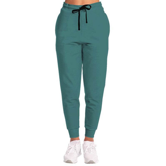 Medium-Dark Muted Blue-Green Joggers (CBG2-MU-MD) - Woman Front