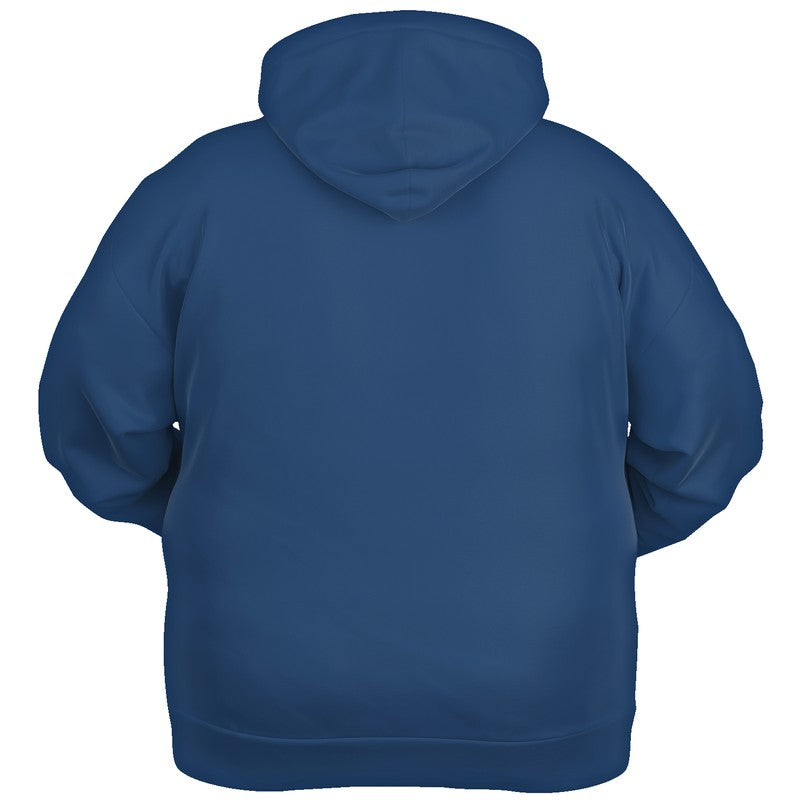 Medium-Dark Muted Blue Hoodie PLUS (IB2-MU-MD) - Ghost Back PLUS