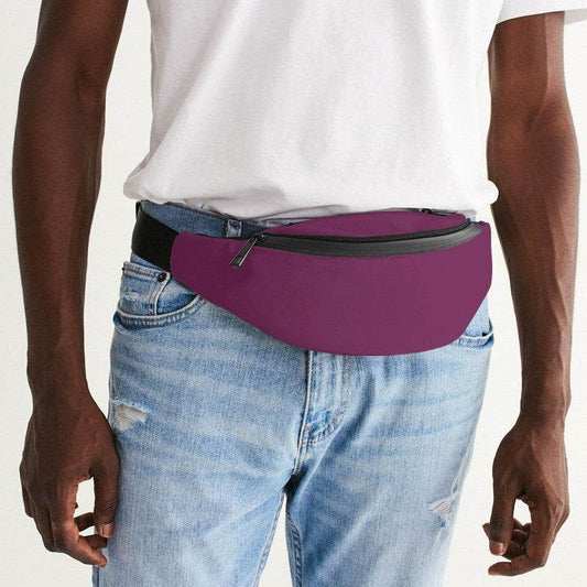 Medium-Dark Muted Magenta Belt Bag (PIM2-MU-MD) - Man Front CloseUp
