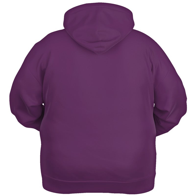 Medium-Dark Muted Magenta Hoodie PLUS (M-MU-MD) - Ghost Back PLUS