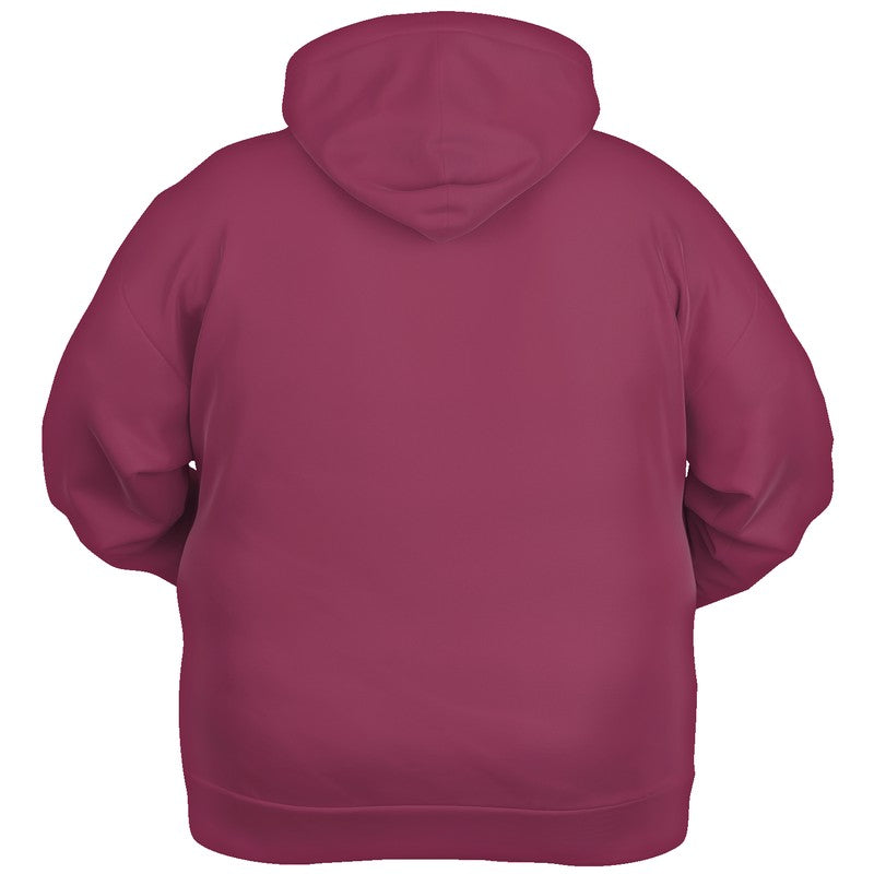 Medium-Dark Muted Pink Hoodie PLUS (PI-MU-MD) - Ghost Back PLUS