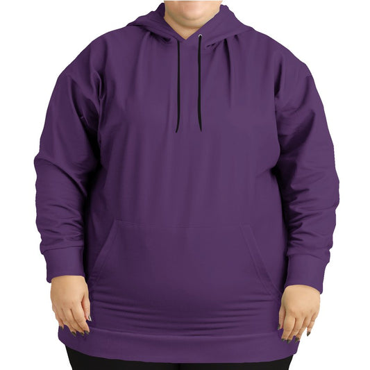 Medium-Dark Muted Purple Hoodie PLUS (MPU2-MU-MD) - Woman Front PLUS