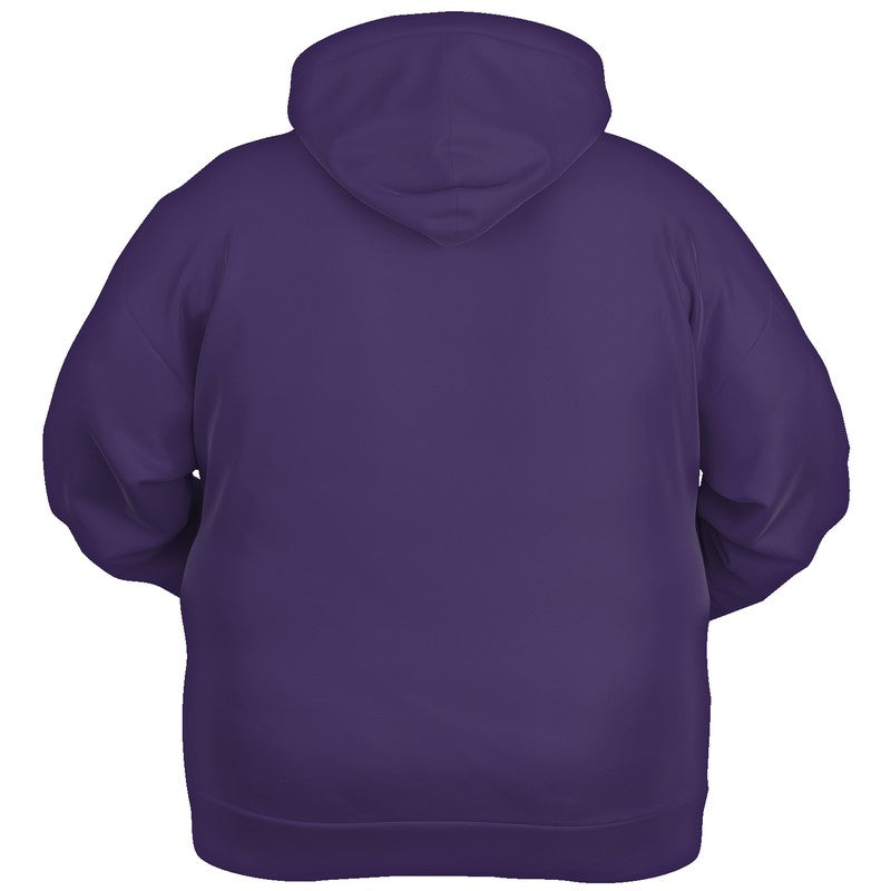 Medium-Dark Muted Purple Hoodie PLUS (PU-MU-MD) - Ghost Back PLUS