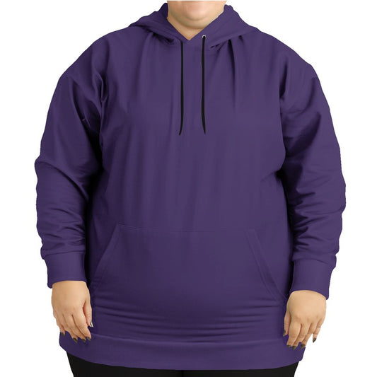 Medium-Dark Muted Purple Hoodie PLUS (PU-MU-MD) - Woman Front PLUS
