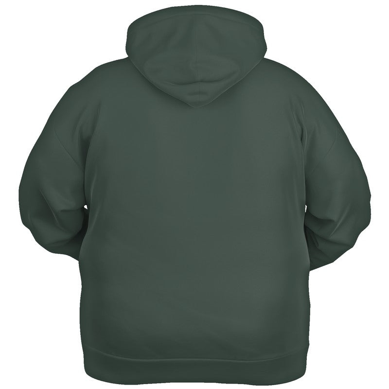 Medium-Dark Neutral Green Hoodie PLUS (BGG2-NE-MD) - Ghost Back PLUS