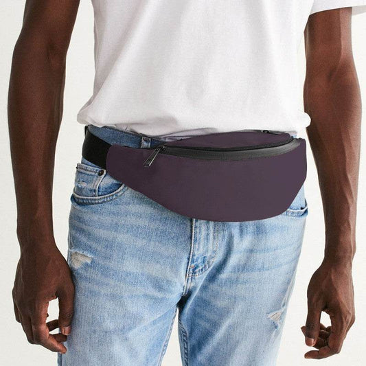 Medium-Dark Neutral Magenta Belt Bag (M-NE-MD) - Man Front CloseUp